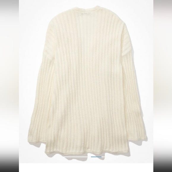 ⚡️SALE⚡️🆕️NWT AE Bell Sleeve Cardigan in 'Cream', Size Medium - Picture 5 of 8